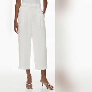 Arizona Effortless Cropped Pant in Cream, Size 4